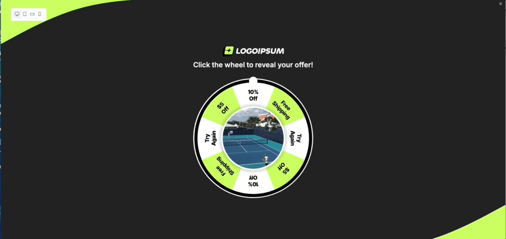 Video Spin to Win Template